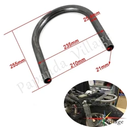 Motorfiets 1 "25mm Cafe Racer Buis Seat Loop Brat Stijl Achterframe Hoepel voor Honda CB Yamaha XS Suzuki GS Kawasaki KZ 550/750/850