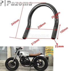 1" 25MM motorcykler Cafe Racer Upswept Bagsæderamme Hoop Loop Tracker End til Honda CB Yamaha XS SR XJ Suzuki GS Kawasaki KZ