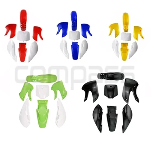 Set de caroserie pentru asera din plastic pentru motociclete Kit de acoperire a corpului complet de gardă pentru Kawasaki KLX 110 KLX110 KX65 KX 65 Suzuki DRZ110