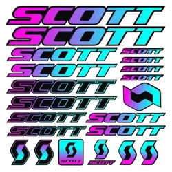 Bildekal Lämplig för Scott Cykelram Mtb Bmx Road Racing-dekal Vinyl ihålig grafisk kroppsdekal Grafikset