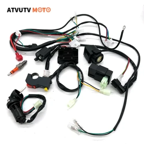 Hoʻopiha Uila Uila Uila Spark Plug CDI Ignition Coil Kit No ka Paʻa Paʻa Paʻa Kina 125cc-250cc ATV UTV Quad Go Kart