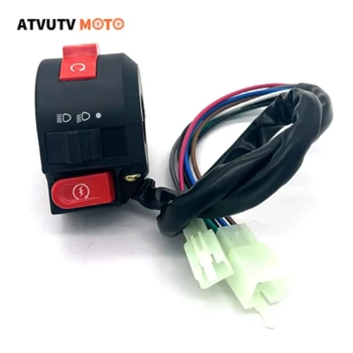 Multifungsi Kill Headlight Listrik Start Switch untuk 50cc 70cc 90cc 110cc 125cc 150cc Taotao ATV Quad Pit Sepeda Buggy Go Kart