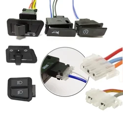 Motorsykkelhornlys Blinklys Fjernlysknapp Startbryter + koblinger 2/3/4-pinners plugger for elektrisk scooter ATV moped