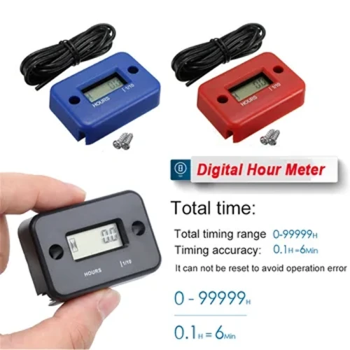 Kỹ Thuật Số Đồng Hồ Giờ Màn Hình LCD Phản Cho ATV Xe Máy Nhạc Cụ Đồng Hồ Xe Trượt Tuyết Xăng Thuyền Máy Phát Điện Xe Đạp Phụ Kiện Xe Hơi