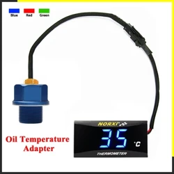 Đồng hồ đo nhiệt độ dầu xe máy mini vuông dụng cụ kỹ thuật số độ ẩm cho nmax125 máy đo nhiệt độ xe máy