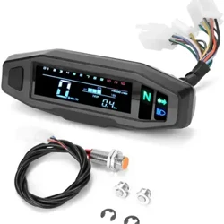 Ny motorcykel Speedometer Oil Gauge Omdrejningstæller Universal Digital Meters Instrument Cluster Blinklys Indikator