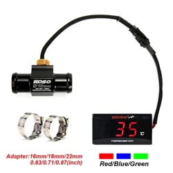 Motor KOSO Pengukur Suhu Air Mini Meter Termometer Moto Universal untuk XMAX300 CB400 MT 07 09 Sensor Skuter Balap