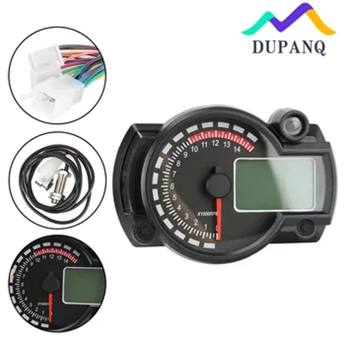 DUPANQ motociklo LCD skaitmeninis instrumentas 7 spalvų greičio matuoklis MAX 299KM/H prietaisų skydelis Naujas RX2N odometro spidometras