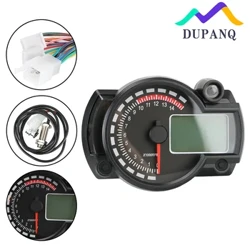 DUPANQ Motorcycle LCD Digital Instrument 7 Colors Speed Gauge Meter MAX 299KM/H Dashboard New RX2N Odometer Speedometer