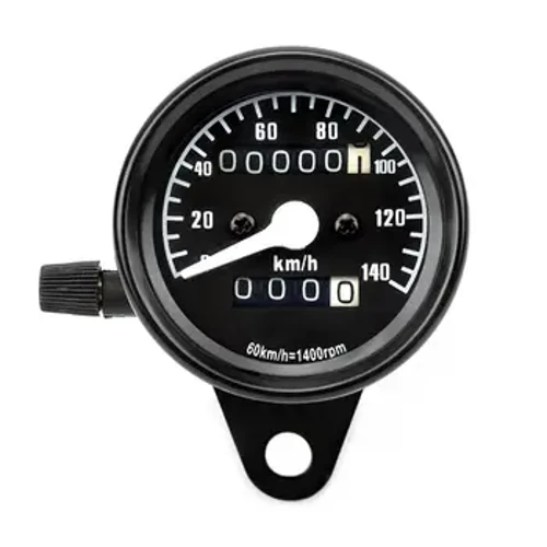 Beic Modur Cyffredinol 12V Odomedr Speedomedr Tacometer Beic Modur Ail-osod Sgwter Offeryn Hen Fesur Modur Retro Du