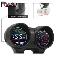Bảng điều khiển kỹ thuật số Máy đo tốc độ xe máy tốc độ RPM Máy đo nhiên liệu Thiết bị xe máy cho Brazil Titan 150 CG150 FAN150