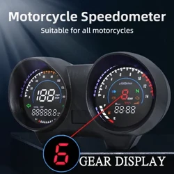 HD Upgrade LED Tablou de bord digital Motocicletă Contor RPM Indicator de combustibil Vitezometru MPH/KMH pentru Brazilia TITAN150 pentru Honda CG150 Fan150