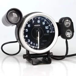 Defi A1 Tachometer 80mm 7 Kulay 0-11000 RPM Car Gauge High Speed ​​Stepper Motor na may Shift Light at Peak Warning