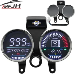 Un tahometru de viteză pentru motocicletă pentru Suzuki GN 125 Ansamblu contor digital Vitezometru Indicator kilometraj Instrument indicator de viteză
