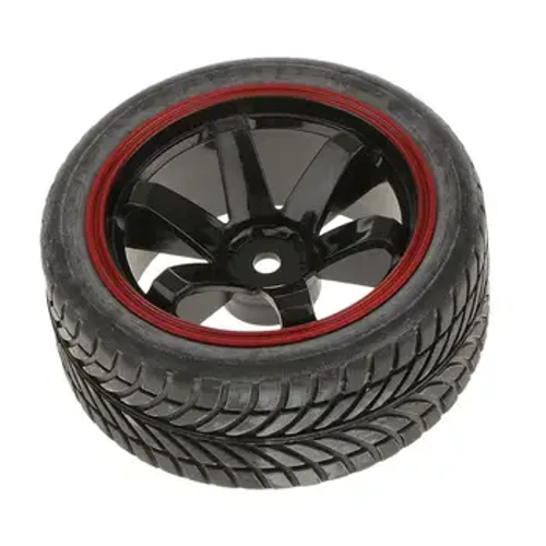 4 db Rally gumiabroncs csomag 12 mm-es hatlapú gumiabroncs- és keréktárcsával, RC 1/10 HSP HPI Car 701A-6085