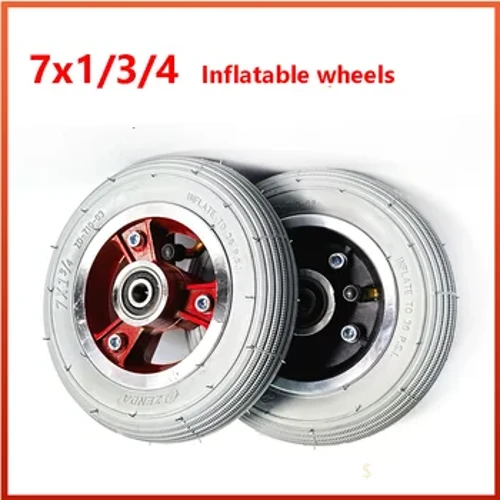 Elektrikli Tekerlekli Sandalye Elektrikli Scooter Ön Tekerlekler 7x1 3/4 Şişme İç Lastik Dış Lastikler 7x2 Tekerlek Yedek Lastikler