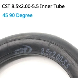 CST 8,5 x 2,00-5,5 Schlauch Luftreifen 45 90-Grad-Ventil Passend für 8,5 Zoll Elektroroller INOKIM Night Series Scooter