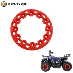 LING QI 10 tommers hjultrim Navbeskyttelse Dekor Felgkappe Dune Buggy Plastdekseldekk for firehjuls ATV Dune Buggy