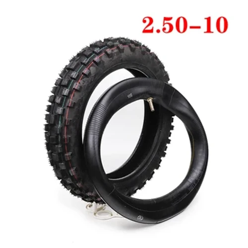 God kvalitet 2,50-10 2,50x10 motorsykkelscooterdekk og slange2,50*10 Passer til Honda CRF50 XR50 Yamaha PW50