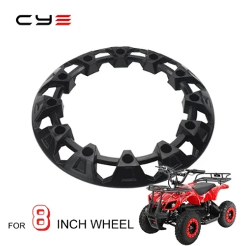 8" Universal ATV Wheels Tire Hubs Plastic Protection Cover 8 Inch Tyre Decoration For All Terrain Vehicle