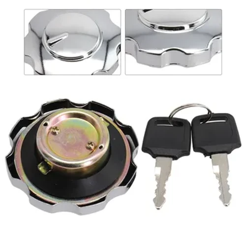 1x Car ATV Gas-Fuel Tank Cap Cover Aluminum Alloy Motorcycle Locking Fuel Cap Universal Air Intake Fuel Delivery Motorcycle Part