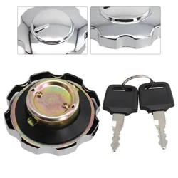 1x Car ATV Gas-Fuel Tank Cap Cover Aluminum Alloy Motorcycle Locking Fuel Cap Universal Air Intake Fuel Delivery Motorcycle Part