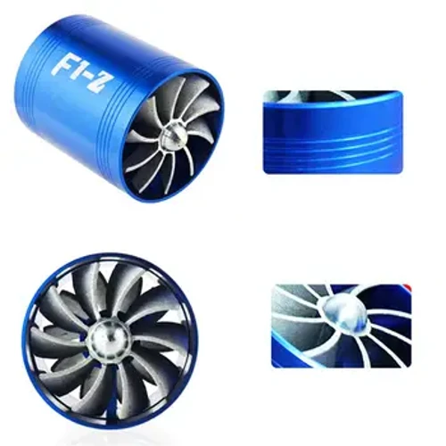Automatisk luftinntak turbinrefit turbo gass fyringsoljesparer vifte turbo supercharger turbin Passer for luftinntaksslange Diameter 65-74mm