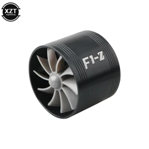 Auto Mobil Asupan Udara Turbin Pasang Turbo Gas Bahan Bakar Minyak Penghemat Kipas Turbo Supercharger Turbin Cocok untuk Asupan Udara Selang Diameter 65-74 Mm