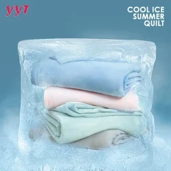 YanYangTian Mùa Hè Băng Lụa Chăn Ga Trải Giường Trên Giường Điều Hòa Không Khí Thoáng Khí Thoải Mái Cao Cấp Chăn Ga Gối Nữ Hoàng King Size