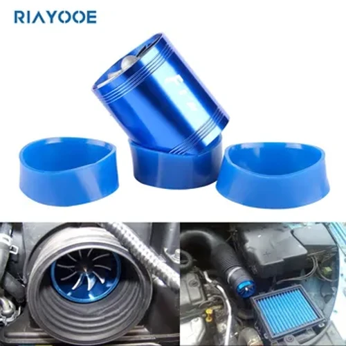 Turbo-Kit Auto Kaltluftansaugung Kompressorsysteme Einlass Doppelturbine Aluminium Umrüstung Gas Heizöl Sparlüfter Universal
