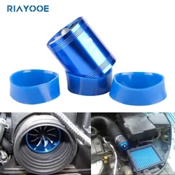 Turbo-Kit Auto Kaltluftansaugung Kompressorsysteme Einlass Doppelturbine Aluminium Umrüstung Gas Heizöl Sparlüfter Universal