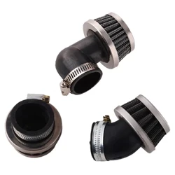 Hidlau Aer Beic Modur 28mm 32mm 35mm 38mm 42mm Sgwteri ATV Cyffredinol Pwll Baw Beic Syth crwm i'r Dde Mini Hidlydd Aer Glanach