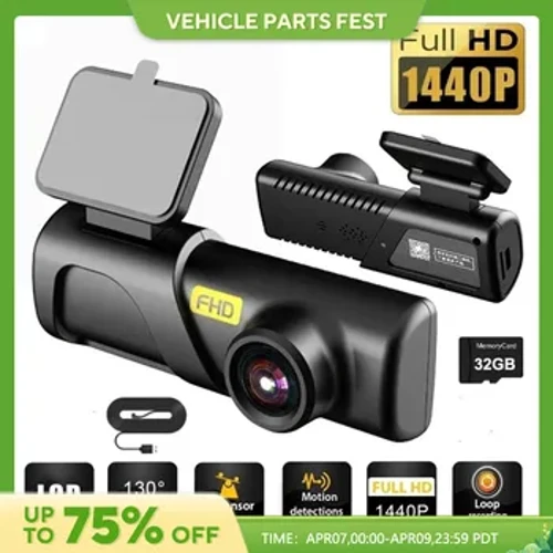 Czsky 2k 1440P HD WiFi Dash Cam fir Auto DVR Kamera Video Recorder Auto Night Vision WDR Voice Control Wireless 24H Parking Modus