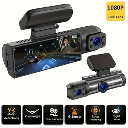 1080P lua mea pu'eata, Dash Cam mo ta'avale, Luma ma totonu, mea pu'eata ta'avale ma IR Night Vision, Loop Recording, lautele tulimanu Ta'avale DVR Meapueata