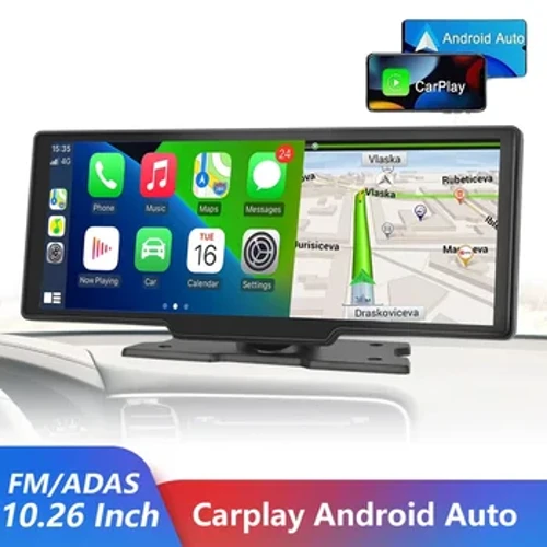 10.26 "Araba Ayna Video Kaydı Kablosuz Carplay Monitör Android Otomatik kontrol paneli DVR Otomotiv Multimedya Oynatıcı