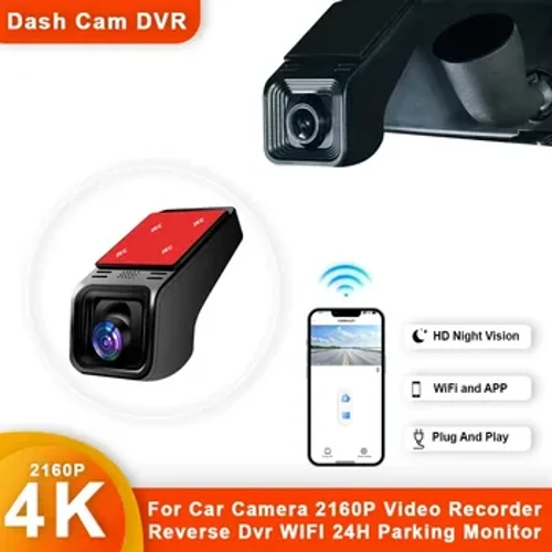 TIMACAM 4K 2160P WiFi Car DVR Dash Camera 2K 1600P 24H Parking Monitor APP Control Car Driving Video Recorder για όλα τα αυτοκίνητα