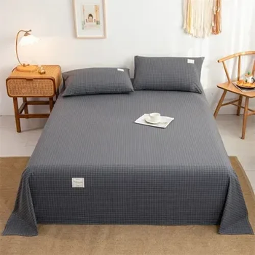 Sábana de 120x210cm, textiles para el hogar, sábanas planas modernas de algodón y poliéster, ropa de cama individual tamaño Queen King