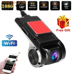 WIFI Dash Cam DVR Dash 1080P Ceamara 1920*1080 WIFI Bluetooth Connection Android DVR Tiomána Car Recorder Recorder Night Version
