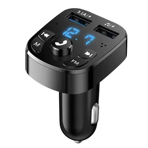 Bluetooth 5.0 Fm-zender 4.2A Autolader Dual USB Auto Mp3-speler Radio Modulator voor Auto Handsfree Telefoon Muziek