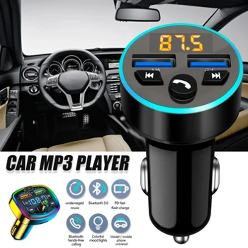 Автомобільний бездротовий Bluetooth 5.0 FM-радіопередавач USB MP3 Радіо адаптер зарядного пристрою FM-передавач Автомобільний MP3-плеєр Флеш-накопичувач Автомобільний штекер