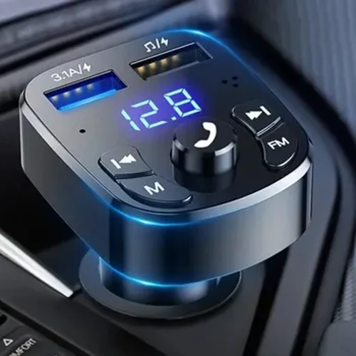 Auto Mp3 plejer Dual USB brzi punjač FM Bluetooth prijemnik Bluetooth kompatibilan 5.0 FM odašiljač USB Flash Drive priključak Auto komplet