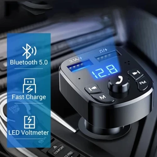 Bil Mp3-spiller Dobbel Usb Hurtiglader FM Bluetooth-mottaker Bluetooth-kompatibel 5.0 Fm-sender Usb Flash Drive Plugg Bilsett