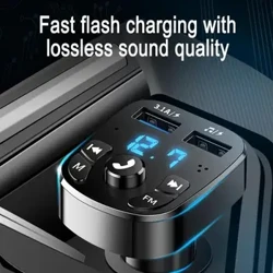 Kaʻa Bluetooth FM Transmitter 87.5-108 Mhz Audio Car Mp3 Player 5V Output USB Auto Kaʻa Hoʻopaʻa wikiwiki i nā lako uila 12-24V