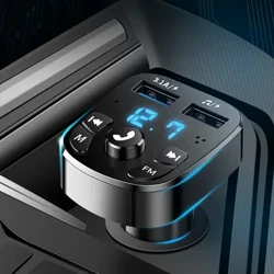 Bluetooth-kompatibilní auto Mp3 přehrávač do auta FM vysílač Bezdrátový přijímač Dual USB Rychlá nabíječka do auta pro Xiaomi Huawei Iphone