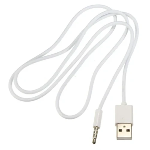 USB 2.0 Male i le 3.5mm Headphone Audio AUX Male Plug uaea ta'avale Jack Charger Uaea uaea.