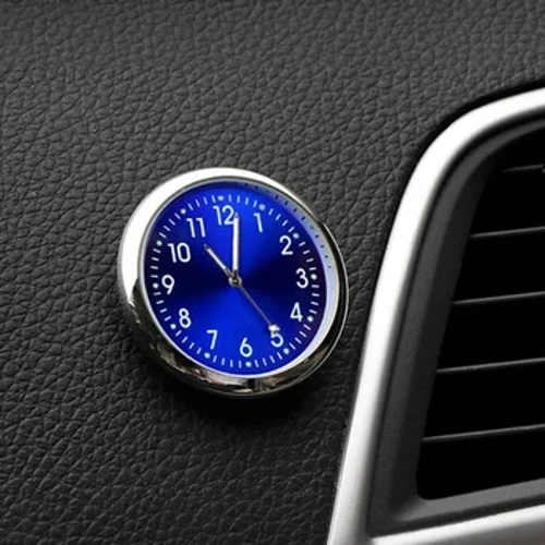 Cloc Car Automobiles Mini goleuol Mecaneg Gwylio Digidol Glud Ymlaen Mewnol Addurn Auto Quartz Clociau 40mm 43mm