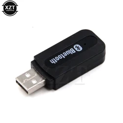 Derbynnydd Car USB Bluetooth Sain Derbynnydd Car Di-wifr Bluetooth 4.0 Adapter gyda Chebl Data Sain 3.5mm AUX ar gyfer Ffôn Gliniadur PC