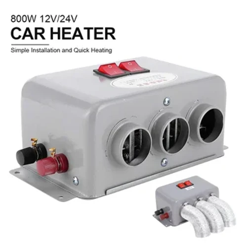 12V/24V 800W Bilvarmer Elektrisk Kjøle Varmevifte Elektrisk tørketrommel Frontruteavdugging Avfugering Defroster for RVs Lastebil Båt