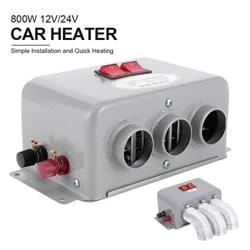 Téitheoir Gluaisteán 12V/24V 800W Feantóir Téimh Leictreach Fuarú Leictreach Triomadóir Leictreach Windshield Defogging Demister Defroster do RVs Trucks Bád