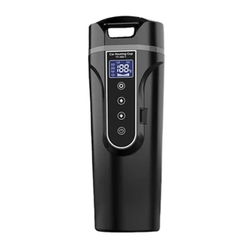 12V/24V Intelligent Heating Kettle with Temperature Control Auto Heated Mug 500ML Portable Car Heater Mug Electrical Appliances